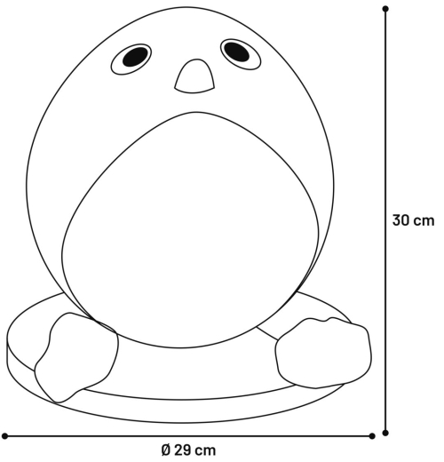 Kratzball Pengi Pinguine Schwarz & Weiß