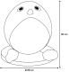 Kratzball Pengi Pinguine Schwarz & Weiß